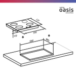 Варочная панель газовая OASIS P-MSI
