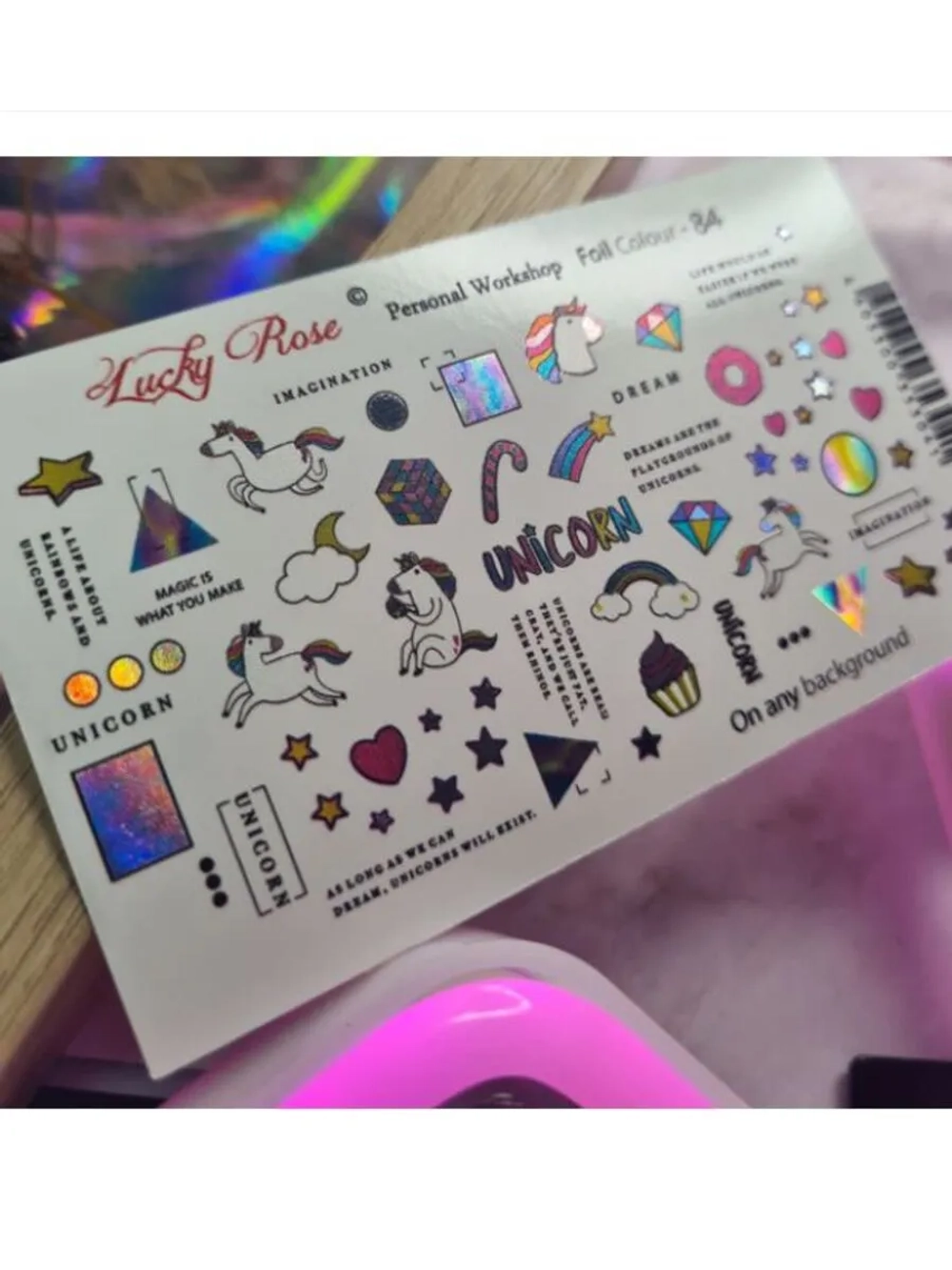 Набор слайдеры 2шт Lucky Rose. Foil 084, 085
