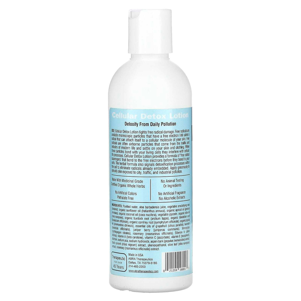 Abra Therapeutics, Терапевтический лосьон Cellular Detox, грейпфрут и можжевельник, 227 мл (8 жидк. унц.)