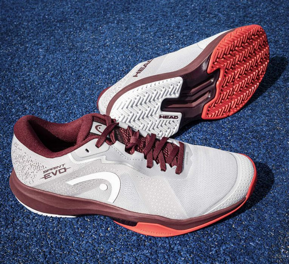 Мужские теннисные кроссовки Head Sprint Evo 4.0 - light grey/red