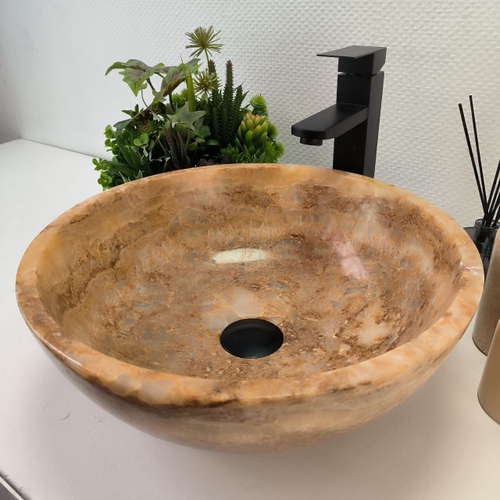 Раковина из оникса Bowl Yellow TinLip BO-62892 40*40*15 140