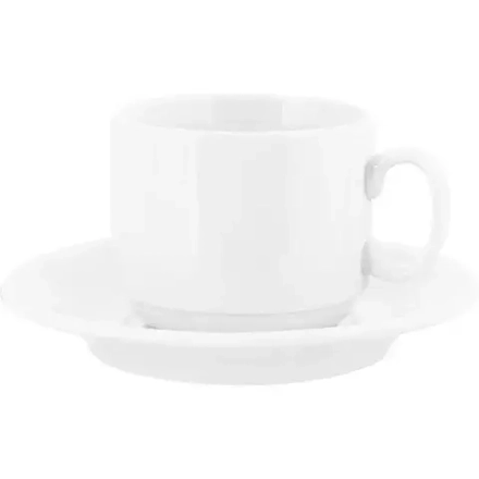 Пара чайная "Экспресс"; фарфор; 220мл; D=7.5/14.3, H=7.5 см Беларусь