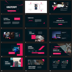 Цифровой премиум шаблон "Киберспорт"