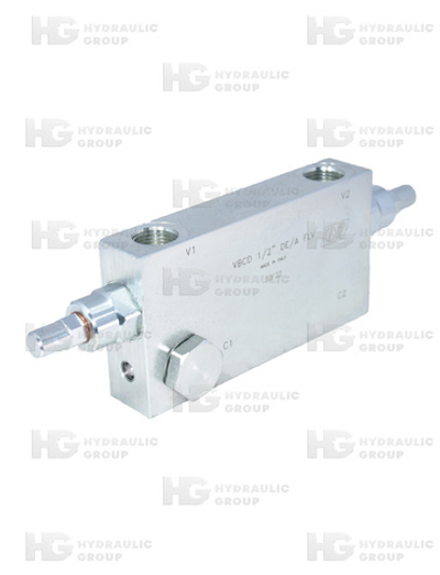 Тормозной клапан двухсторонний VBCD 1/2" DE/A FLV