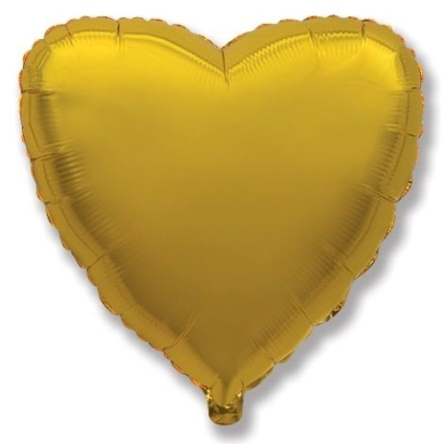 Сердце 46 см. Золото