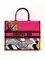Сумка Dior Book Tote, модель большого формата розовый