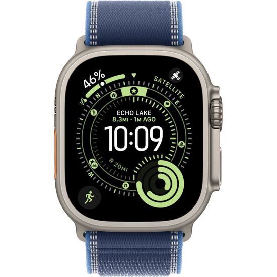 Умные часы Apple Watch Ultra 3 49 мм Natural Titanium Trail Loop Синий Blue/Bright Blue