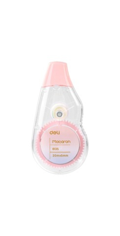 Корректор-лента Deli 5ммх20м ассорти корпус, блистер E8135