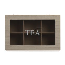 GAEM Шкатулка для чайных пакетиков, L24 W16 H7 см