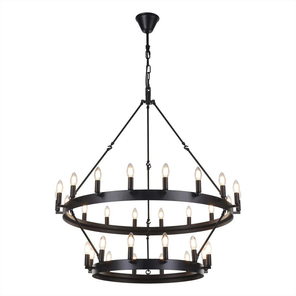 Citilux Смитсон CL470230 Люстра замковая подвесная Чёрная