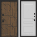 Дверь Входная Бункер BN-03 ФЛ-711 Белый Софт, металлическая