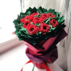 Шоколадный букет «Маки» / 280 гр