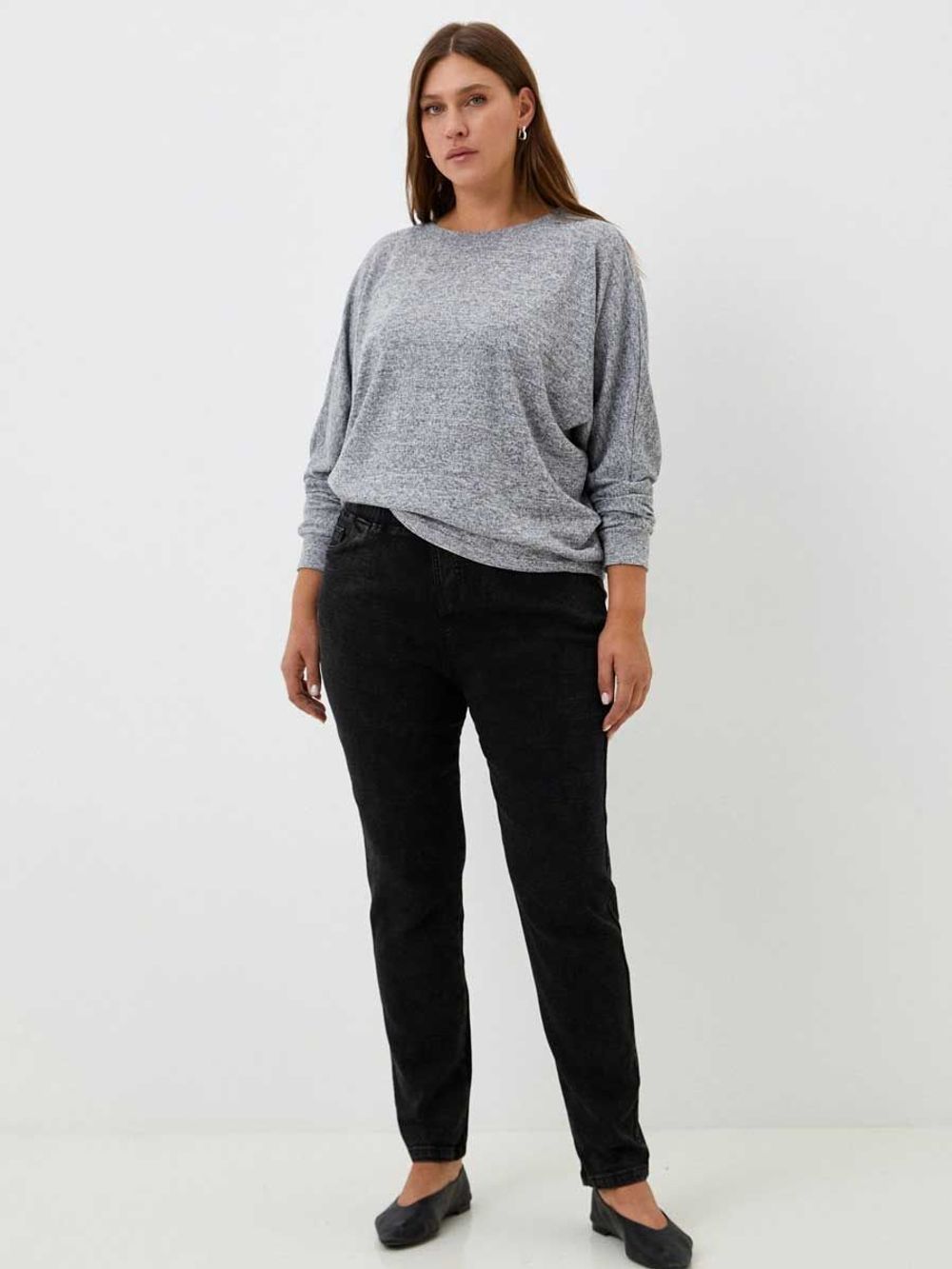 Джеггинсы утепленные больших размеров