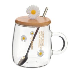 GAEM Кружка с крышкой и ложкой, 470 мл, L12,5 W9 H13 см, 4в.