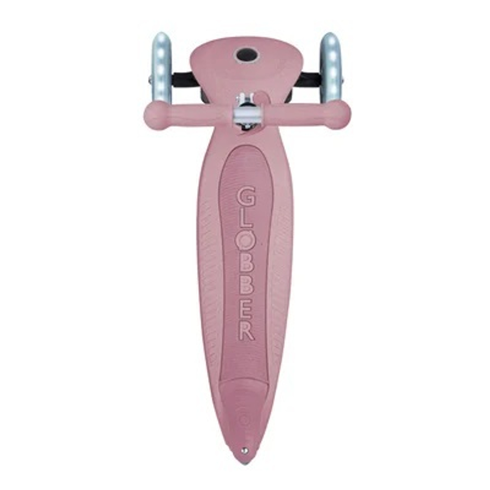 Самокат Globber Junior Foldable Lights Ecologic розовый