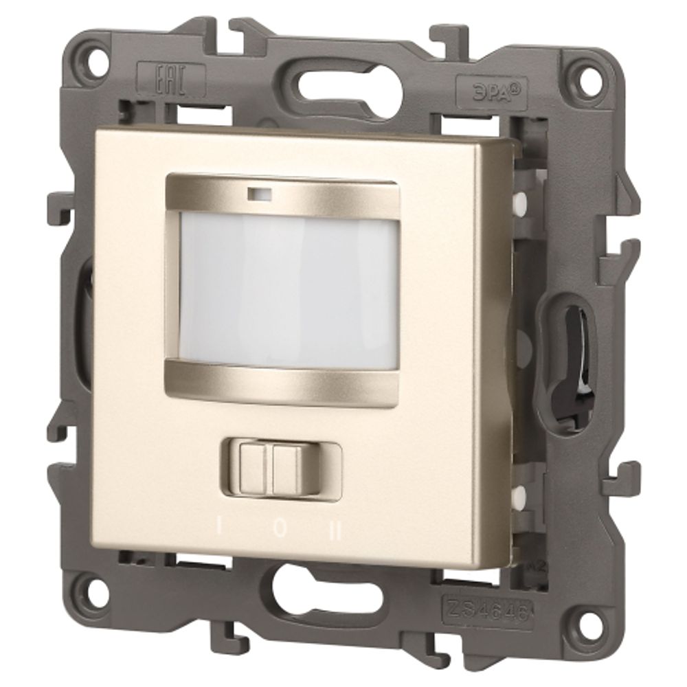 14-4103-04 ЭРА Датчик движения 2-проводной, 180-240В, 200Вт, IP20, Эра Elegance, шампань