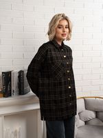 Рубашка с длинным рукавом Доротея (черная) Б14991-10М LT Collection