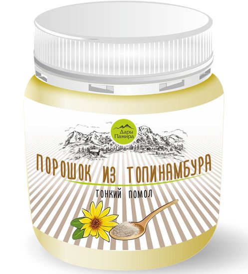 Порошок из топинамбура (тонкий помол), пластиковая банка, 200г.
