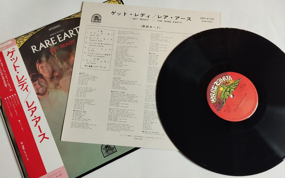 Винтажная виниловая пластинка LP Rare Earth Get Ready (Japan 1974) (Obi)