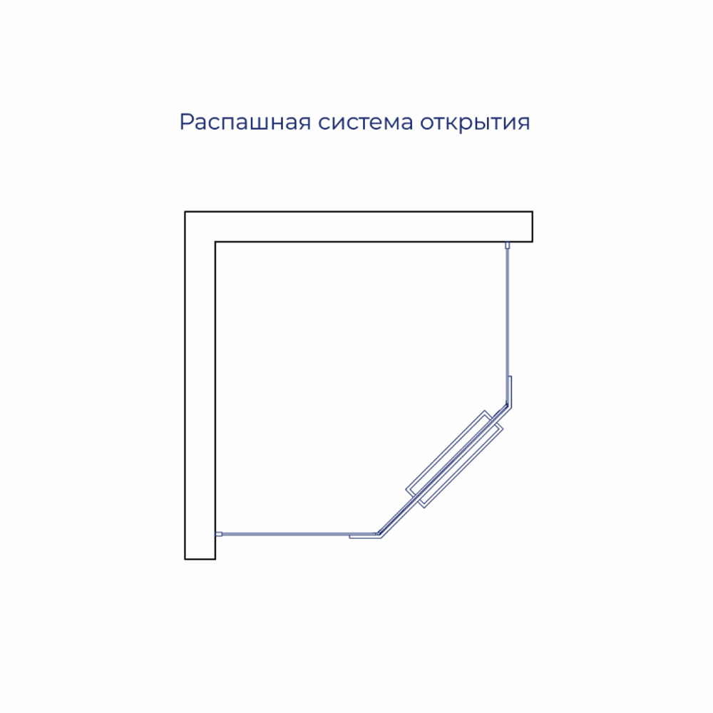 Душевой уголок RGW PA-82Gr (Прозрачное, 800x800)