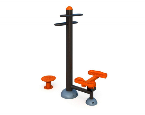 Уличный тренажер двойной «Степпер-Твистер» Т-021