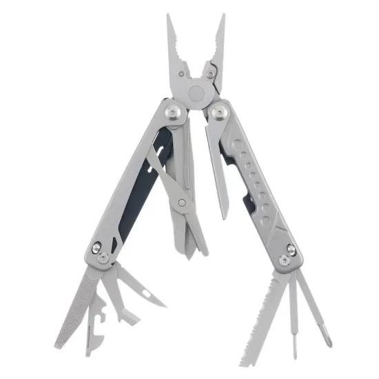 Мультитул Stinger, 105 х 38 мм, 19 функций, нержавеющая сталь, серебристый, в комплекте нейлоновый чехол, в картонной коробке