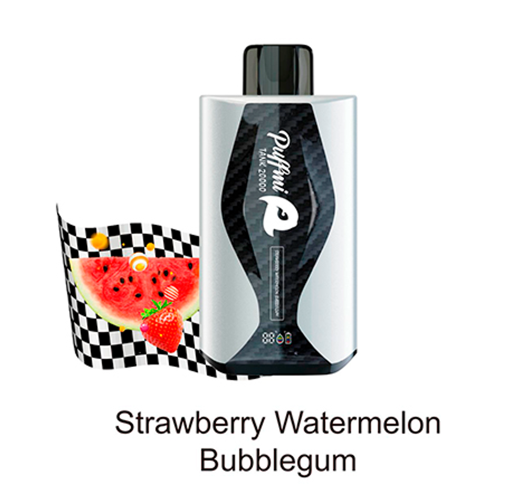 Puffmi 20000 Strawberry watermelon bubblegum - Клубнично-арбузная жвачка купить в Москве с доставкой по России