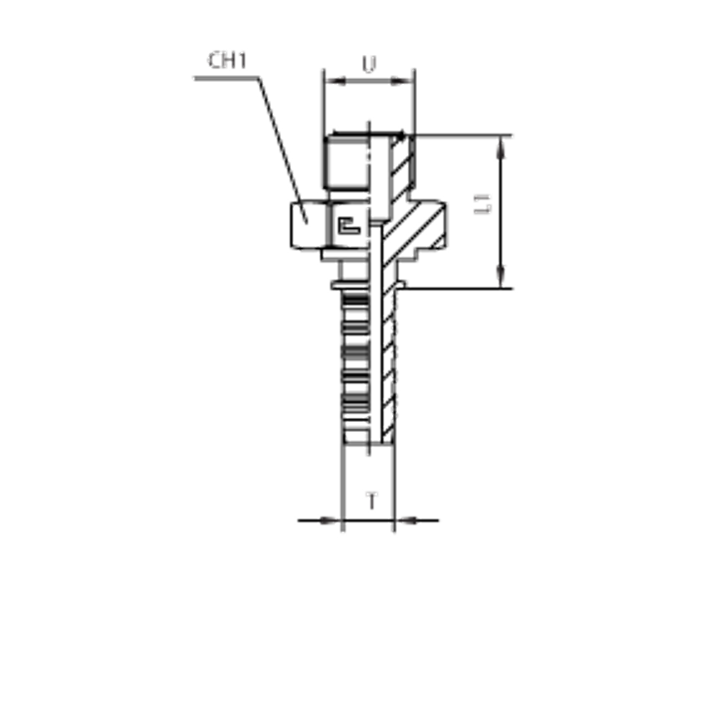 Фитинг DN 38 ORFS (Ш) 2