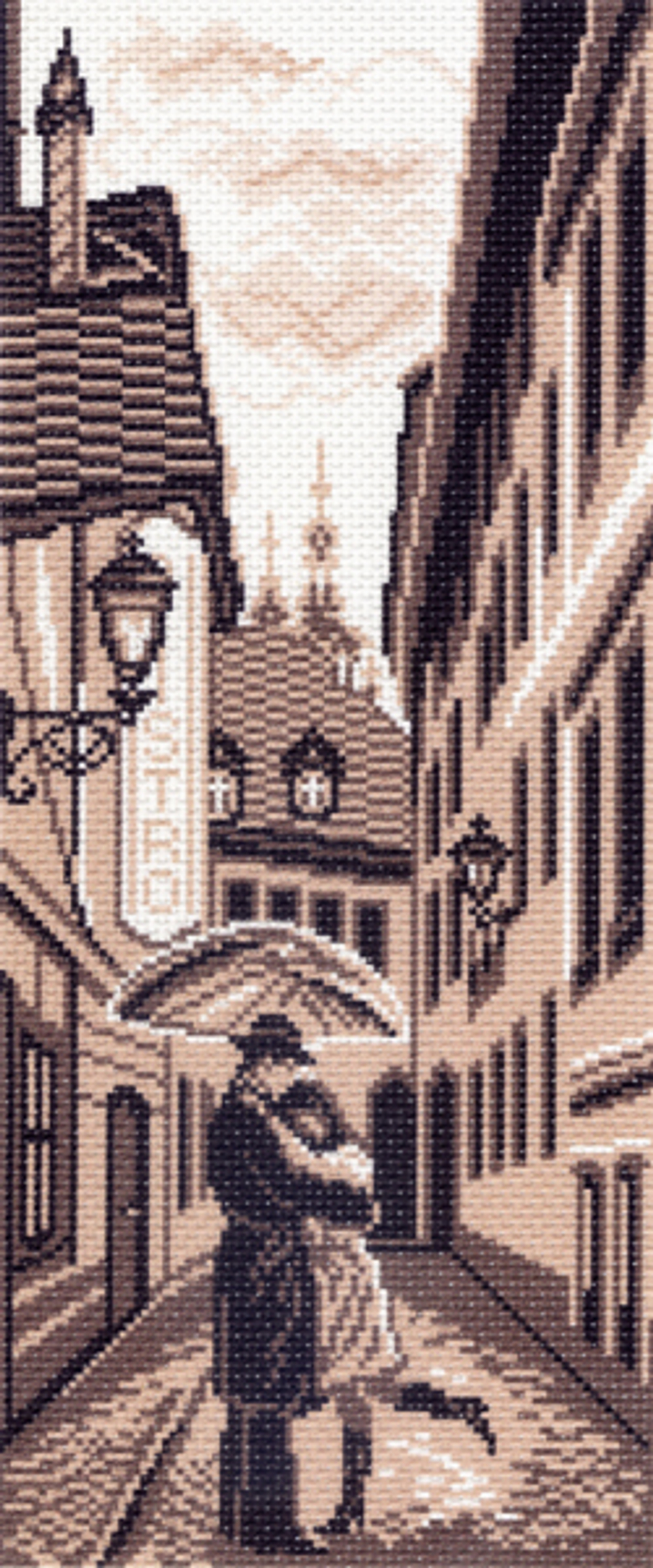 "Городской роман"-1430 канва с рисунком