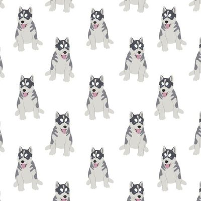 Милые щенята хаски