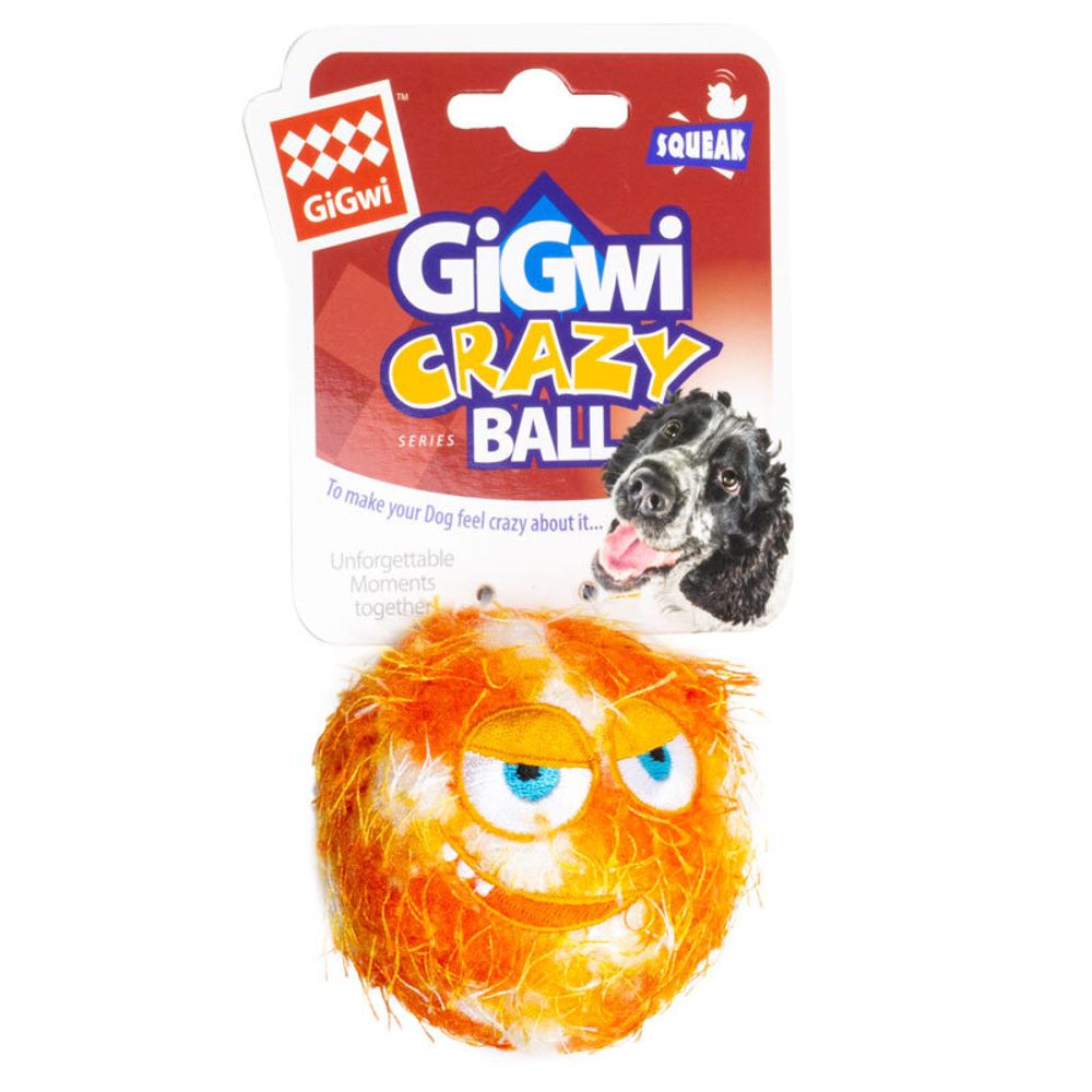 Gigwi GRAZY BALL игрушка для собак мячик с пищалкой 7 см