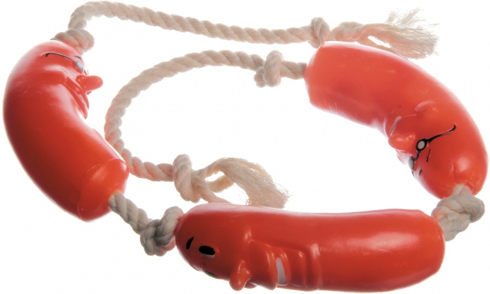 ZOONIK Игрушка "Сосиска на веревке", 75 см
