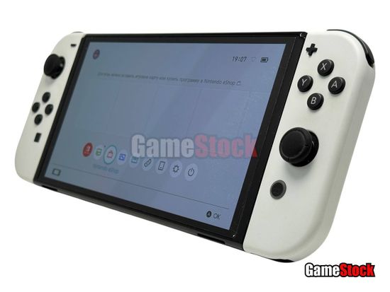 Игровая приставка Nintendo Switch Oled White, HEG-S-JXE-C1 SN: XTJ10897594728 Б/У, Полный комплект