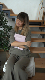 Брюки - джоггеры "дымчатая оливка"