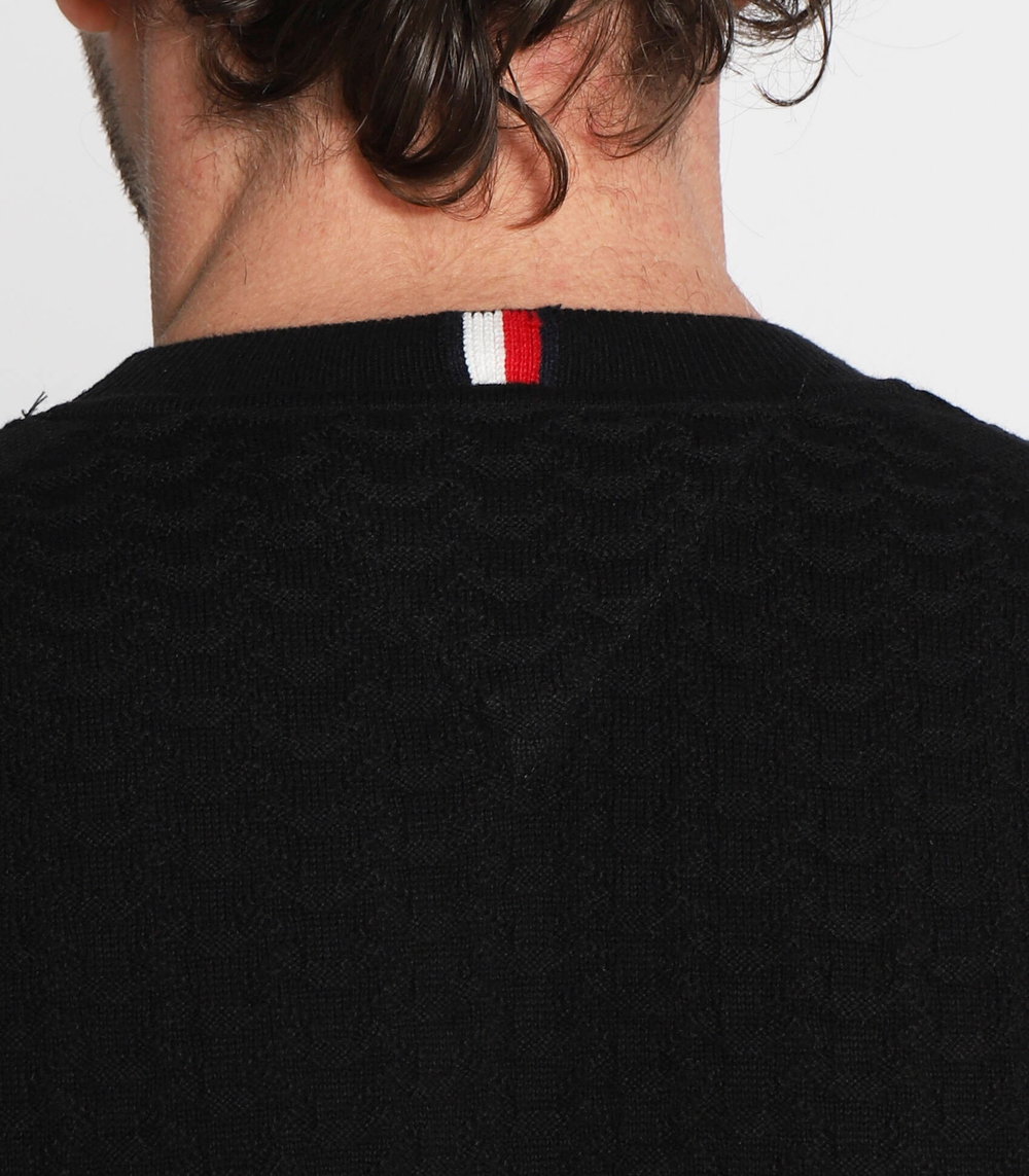 свитер exaggerated Tommy Hilfiger - черный(MW0MW28111)