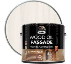 Масло деревозащитное для фасадов Dufa Wood Oil Fassade белое