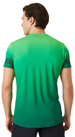 Мужская теннисная футболка Björn Borg Printed - зеленый