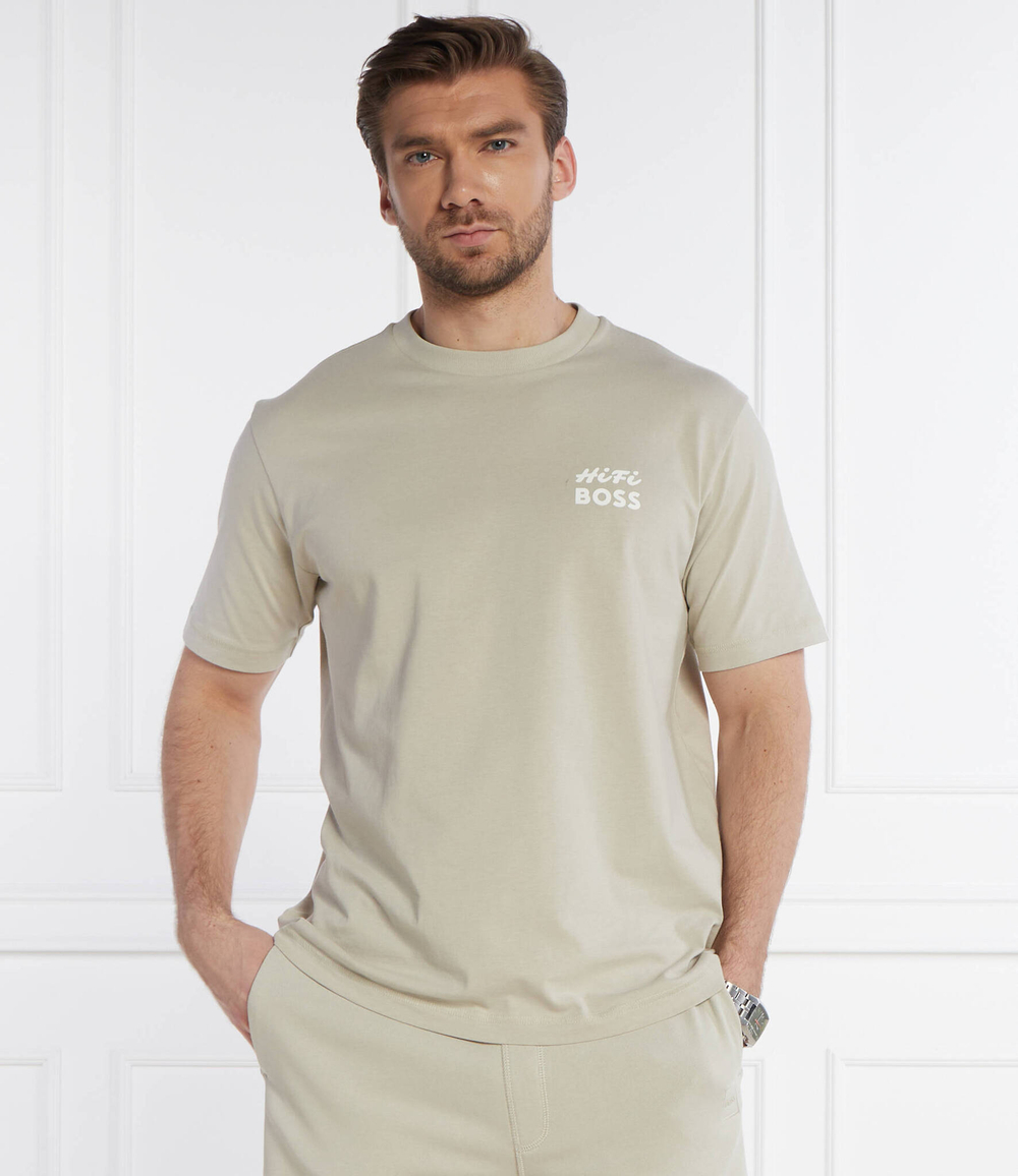 Футболка Te_Records BOSS ORANGE - экрю(50515553)