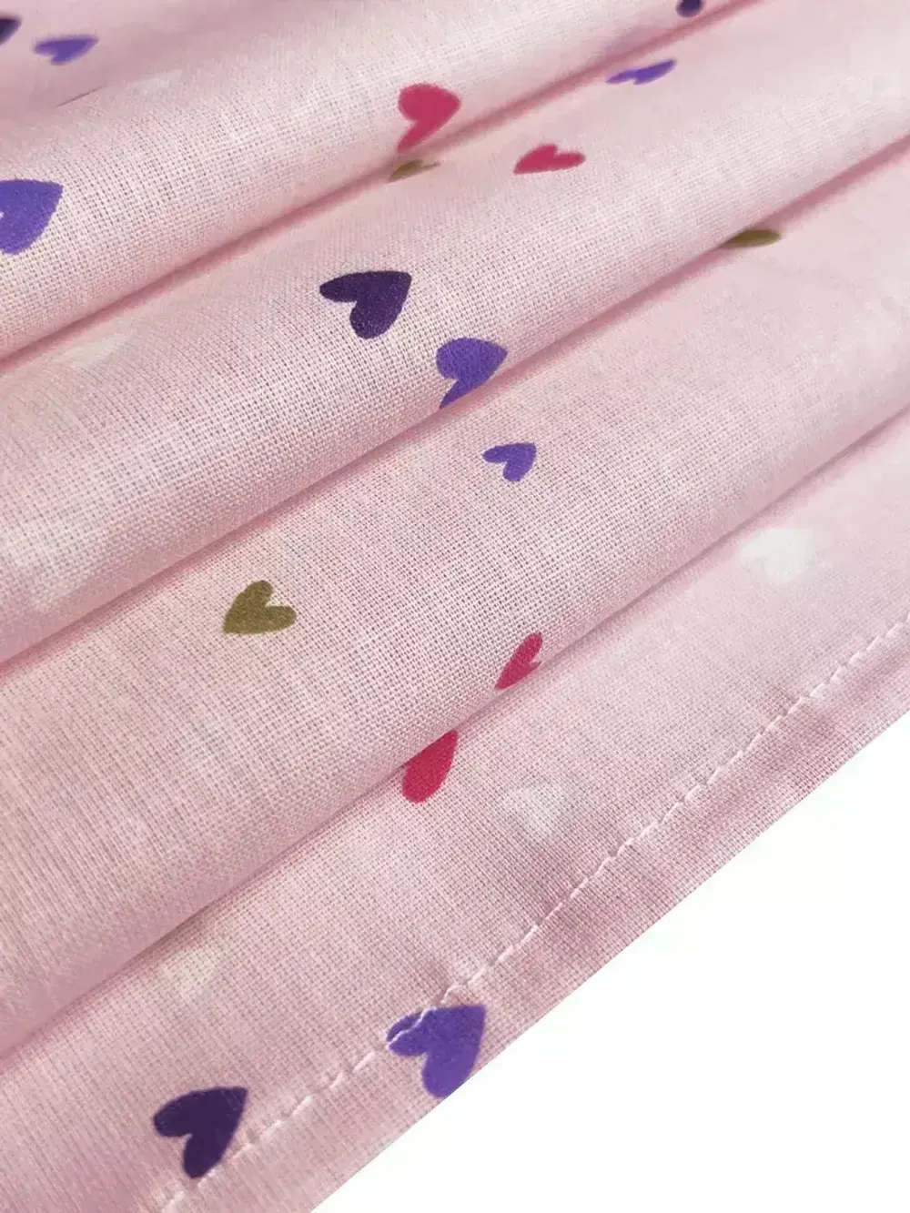 Наволочка комплект 2шт перкаль Сказка "Сердечки" 45х45 см на молнии