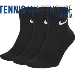 Теннисные носки Nike Everyday Cotton Cushioned Ankle 3P - черный