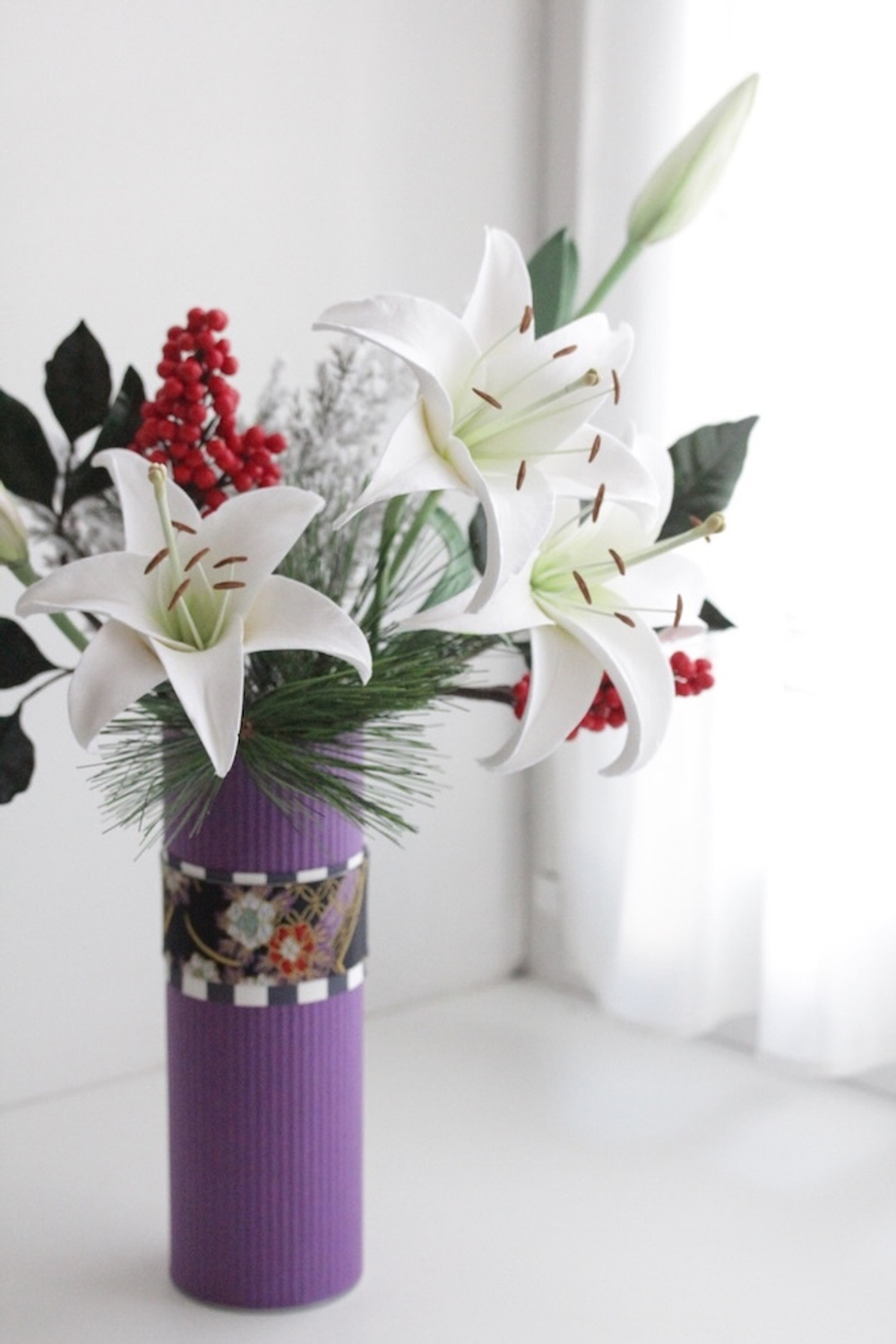 Набор для новогоднего проекта "Лилия с ягодами"