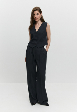 Брюки с простроченными стрелками