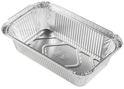 Форма алюминиевая 201*118*45 мм. 685 мл. (100/900 шт.) ГОРНИЦА 402-728