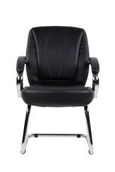 Офисное кресло Chairman 794V Россия хром экокожа черный