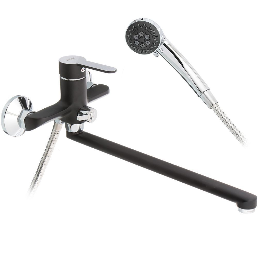 Смеситель для ванны, Frap, с картриджем, чер, F2242