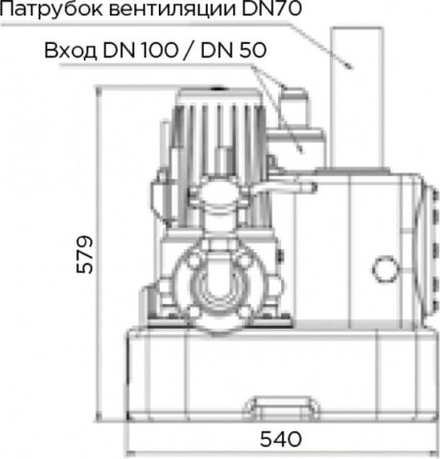 Установка канализационная SFA CUBIC1GRSE71.3T