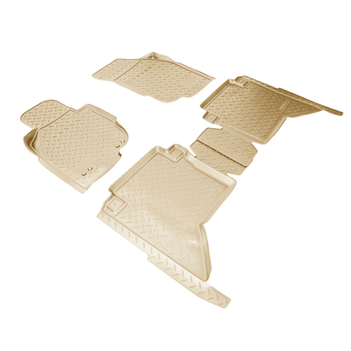 Ковры в салон Norplast/Unidec для Toyota Hilux в кузове N2 (2011-2015), Бежевый, арт.NPL-Po-88-181-B