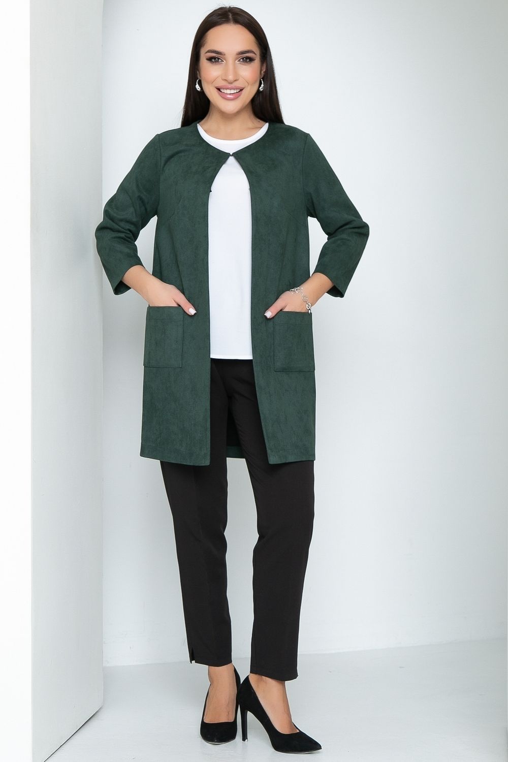 Кардиган Лайма ( замша, грин) Diolche