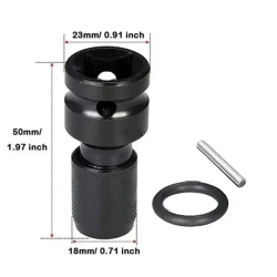 Патрон гайковерта 1/2" адаптер для бит переходник 1/4"