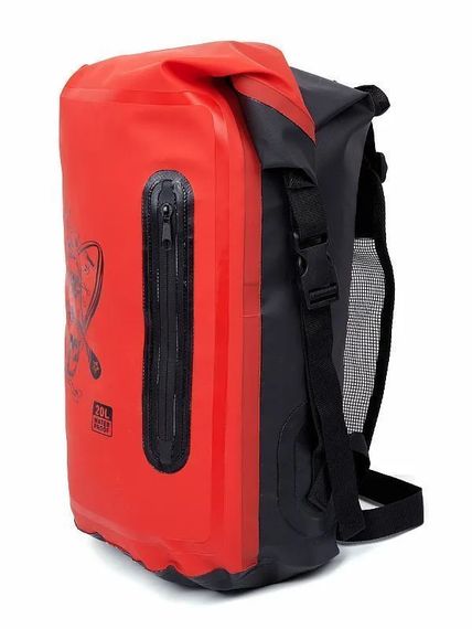 Гермо-рюкзак Sargan Скелетон ПРО+SUP с внешним карманом 20 л красный